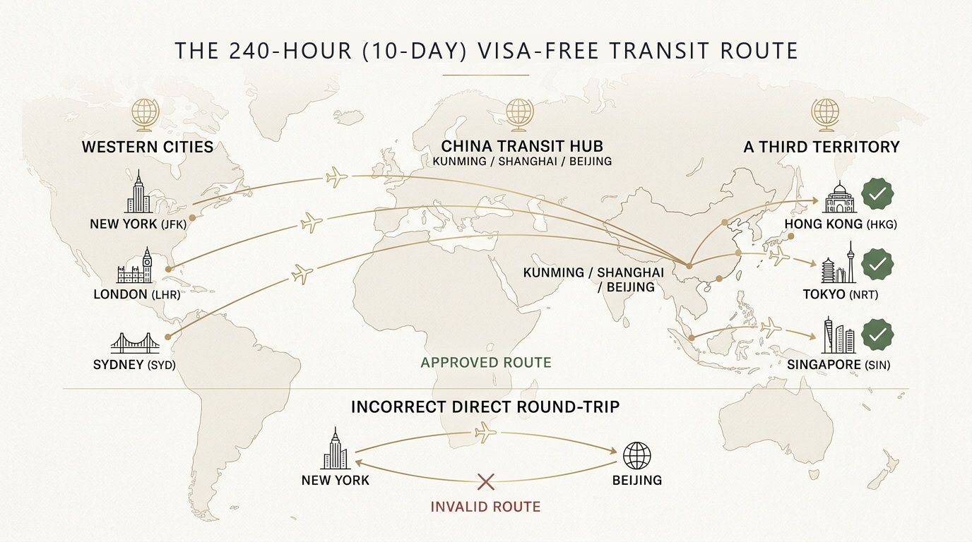 The 144-Hour A-B-C Transit Route Infographic
